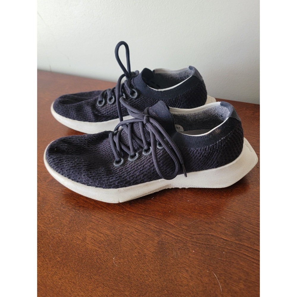 Allbirds Women's Tree Dasher 2 Size 10.5 Black Running Shoe Sneakers GUC Sport